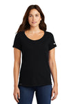 Nike Ladies Dri-FIT Cotton/Poly Scoop Neck Tee NKBQ5234