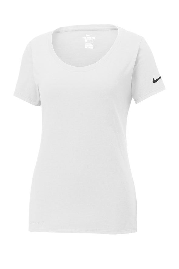 Nike Ladies Dri-FIT Cotton/Poly Scoop Neck Tee NKBQ5234