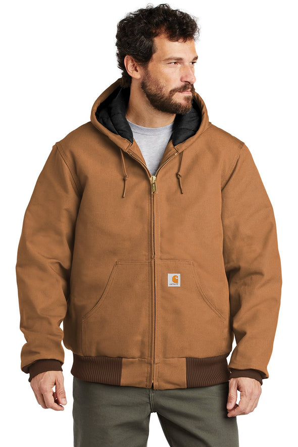 Carhartt Tall Quilted-Flannel-Lined Duck Active Jacket CTTSJ140