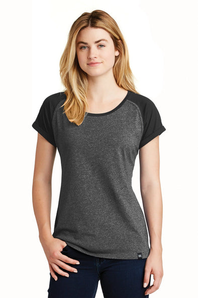 New Era Ladies Heritage Blend Varsity Tee. LNEA107