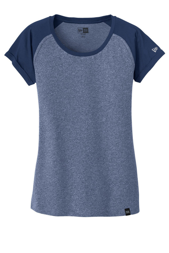 New Era Ladies Heritage Blend Varsity Tee. LNEA107