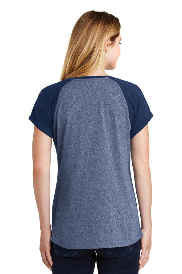New Era Ladies Heritage Blend Varsity Tee. LNEA107