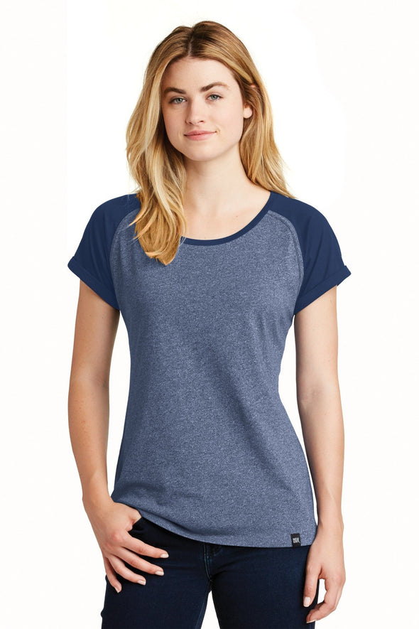 New Era Ladies Heritage Blend Varsity Tee. LNEA107