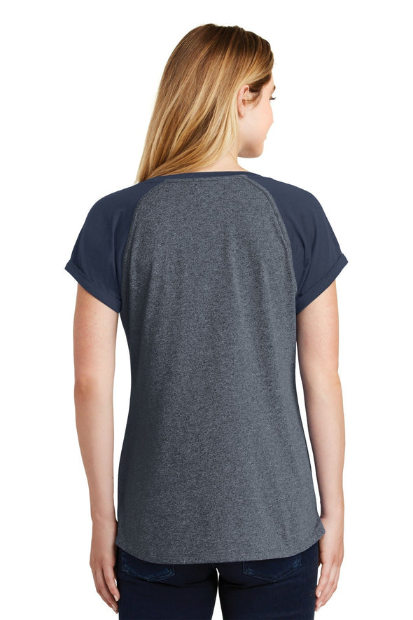 New Era Ladies Heritage Blend Varsity Tee. LNEA107
