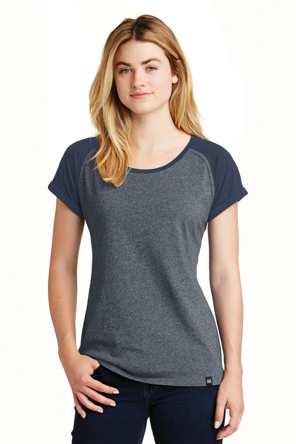 New Era Ladies Heritage Blend Varsity Tee. LNEA107