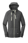 New Era Ladies Sueded Cotton Blend Full-Zip Hoodie. LNEA122