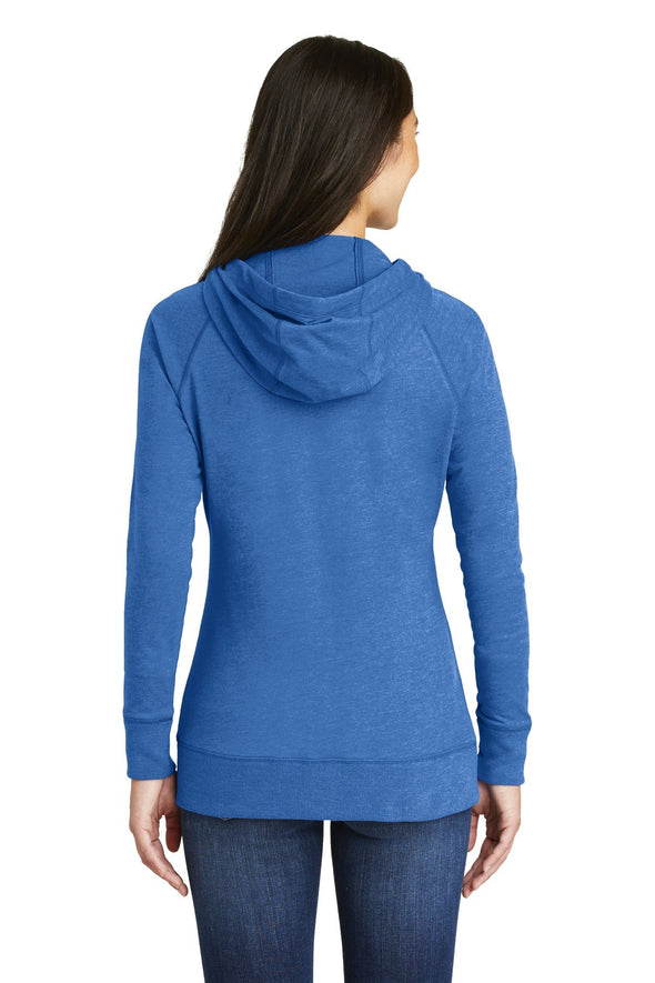 New Era Ladies Sueded Cotton Blend Full-Zip Hoodie. LNEA122