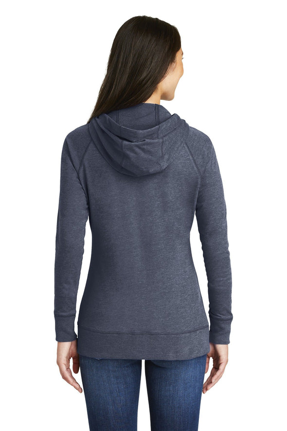New Era Ladies Sueded Cotton Blend Full-Zip Hoodie. LNEA122