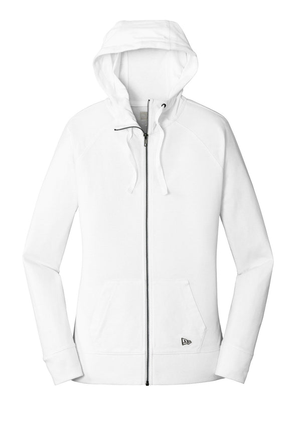 New Era Ladies Sueded Cotton Blend Full-Zip Hoodie. LNEA122