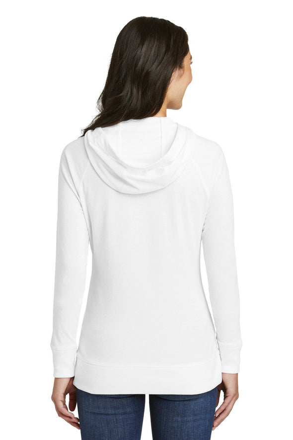 New Era Ladies Sueded Cotton Blend Full-Zip Hoodie. LNEA122