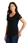 Nike Ladies Dri-FIT Cotton/Poly Scoop Neck Tee. NKBQ5234