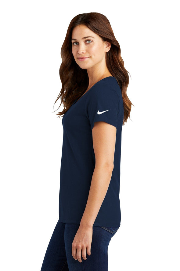 Nike Ladies Dri-FIT Cotton/Poly Scoop Neck Tee. NKBQ5234