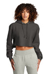 Champion Women's Reverse Weave Cropped Cut-Off Hooded Sweatshirt RW01W