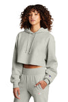 Champion Women's Reverse Weave Cropped Cut-Off Hooded Sweatshirt RW01W