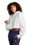 Champion Women's Reverse Weave Cropped Cut-Off Hooded Sweatshirt RW01W